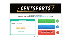 Desktop Screenshot of centsports.com